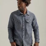 Lee hombres 101 sobrecamisa vaquera años 70 seco ropa Z6H6F914