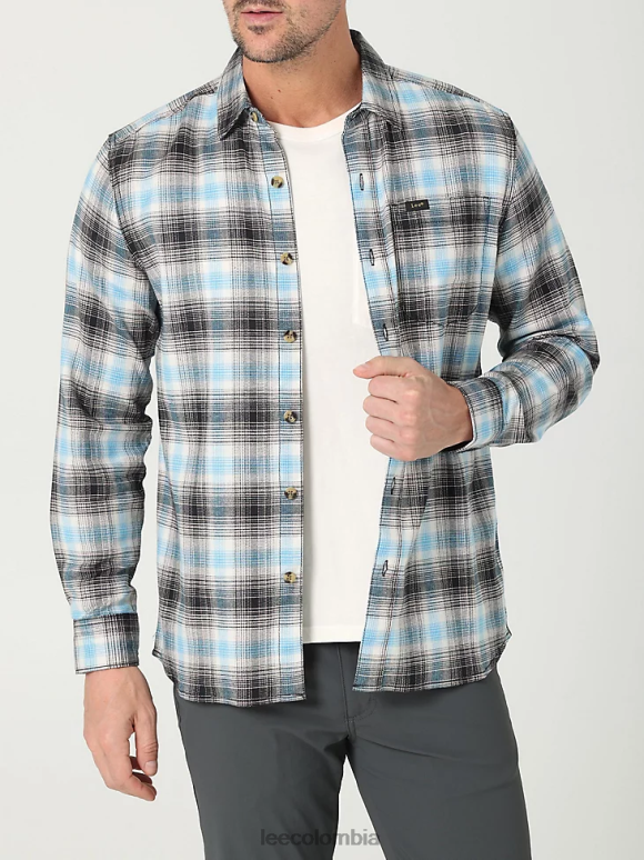 lee_hombres_camisa_con_botones_a_cuadros_elasticos_clasicos_mvp_de_movimiento_extremo_cuadros_calipso_humo_blanco_negro_ropa_z6h6f919.png Lee hombres camisa con botones a cuadros elásticos clásicos mvp de movimiento extremo cuadros calipso humo blanco negro ropa Z6H6F919 - Image 1