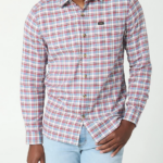 Lee hombres camisa con botones a cuadros elásticos clásicos mvp de movimiento extremo cuadros de ciruela oscuro humo blanco ropa Z6H6F917