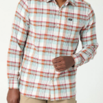 Lee hombres camisa con botones a cuadros elásticos clásicos mvp de movimiento extremo cuadros de humo blanco carbonizado ropa Z6H6F920