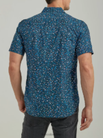 Lee hombres camisa trabajadora floral de manga corta Extreme Motion remache estampado floral azul marino ropa Z6H6F898 - Image 2