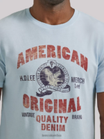 Lee hombres camiseta con estampado de águila original americana ruta aérea ropa Z6H6F882 - Image 3