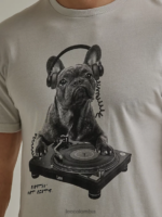 Lee hombres camiseta con estampado de perro dj brezo de roca lunar ropa Z6H6F861 - Image 3