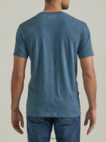 Lee hombres camiseta con gráfico de main street records azul marino de medianoche ropa Z6H6F881 - Image 2