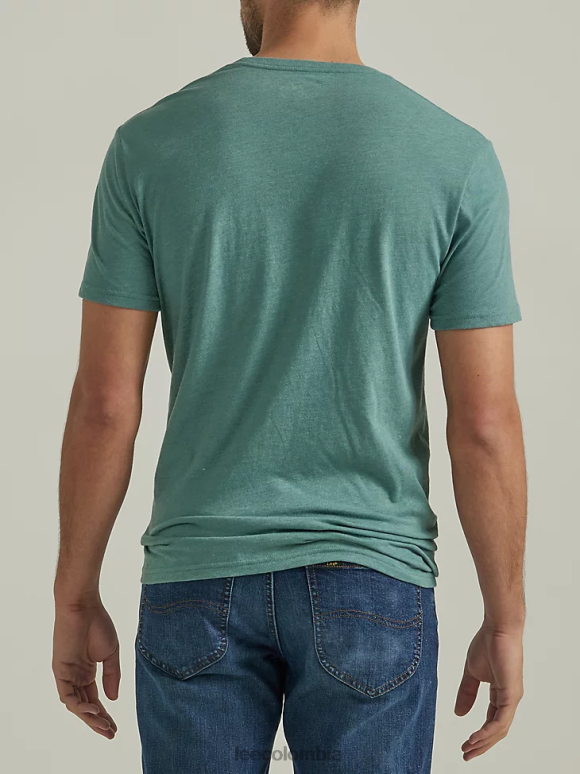 Lee hombres camiseta gráfica de ropa de trabajo artemisa ropa Z6H6F870 - Image 2