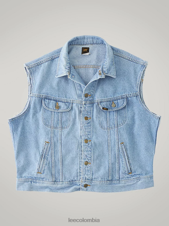 Lee hombres chaleco de jinete vintage rv05 (talla xxl) mezclilla ligera ropa Z6H6F1139 - Image 1
