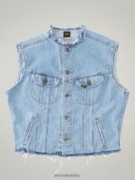 Lee hombres chaleco de jinete vintage rv16 (talla m) mezclilla ligera ropa Z6H6F1140