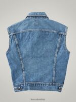 Lee hombres chaleco de jinete vintage rv25 (talla xs) mezclilla mediana ropa Z6H6F1136 - Image 2