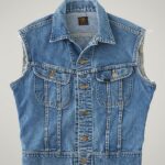 Lee hombres chaleco de jinete vintage rv25 (talla xs) mezclilla mediana ropa Z6H6F1136