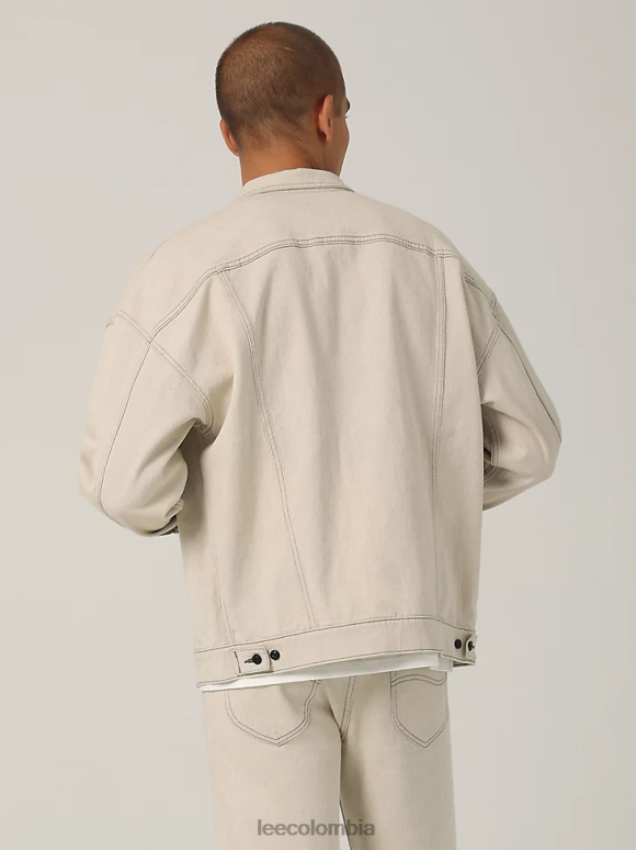 Lee hombres chaqueta estilo ciclista con hombros caídos enjuagar ropa Z6H6F1123 - Image 2
