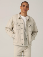 Lee hombres chaqueta estilo ciclista con hombros caídos enjuagar ropa Z6H6F1123