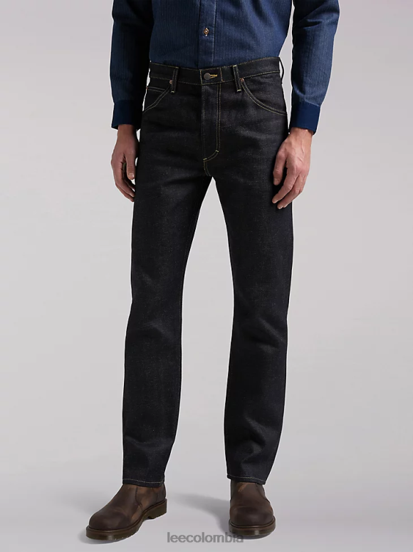 Lee hombres colección europea 101z vaqueros de pernera recta con ajuste relajado y espalda ceñida seco ropa Z6H6F539 - Image 2