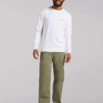 Lee hombres colección europea chetopa pantalones chinos de ajuste relajado verde oliva ropa Z6H6F788