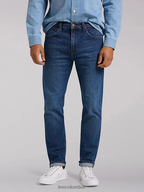 Lee hombres colección europea de vaqueros austin regulares cónicos bluegrass medio ropa Z6H6F700 - Image 6
