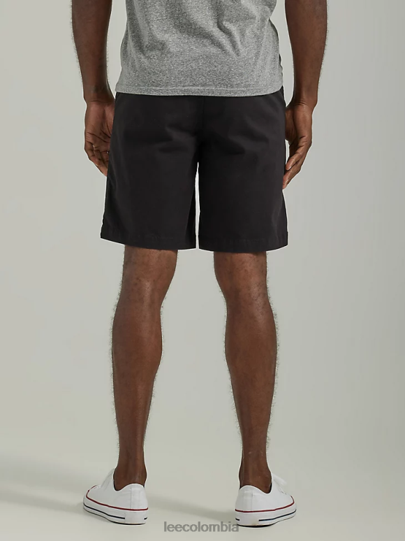 Lee hombres frente plano corto unión todo negro ropa Z6H6F1064 - Image 2