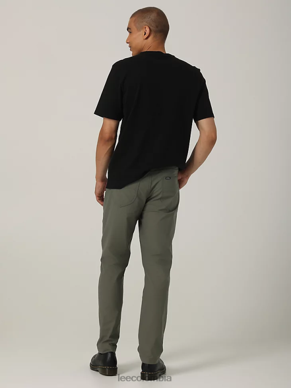 Lee hombres hd pantalones cónicos relajados maverick fuerte verde ropa Z6H6F727 - Image 2