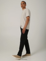 Lee hombres hd pantalones cónicos relajados maverick negro ropa Z6H6F729 - Image 2