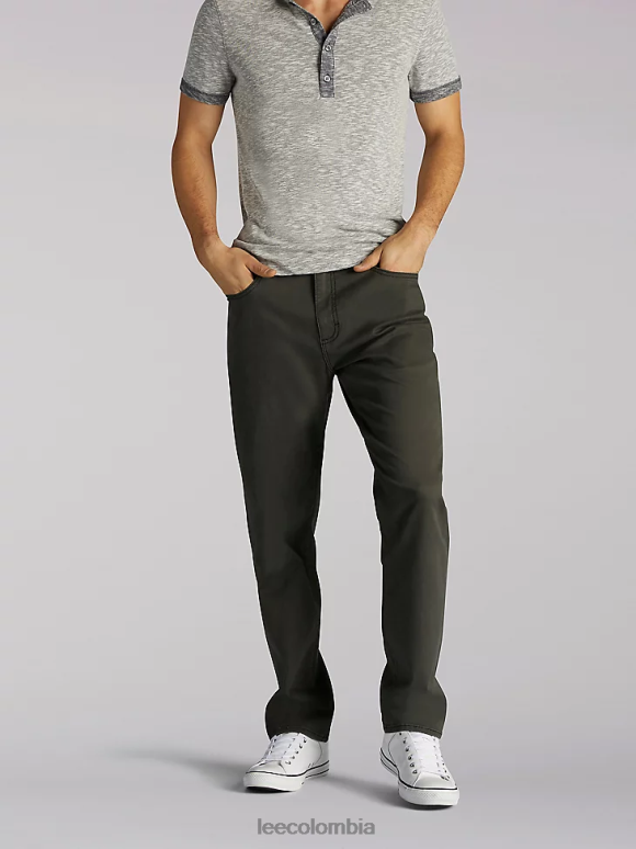 Lee hombres jean deportivo de pierna cónica de movimiento extremo (grandes y altos) gris oscuro ropa Z6H6F691 - Image 1