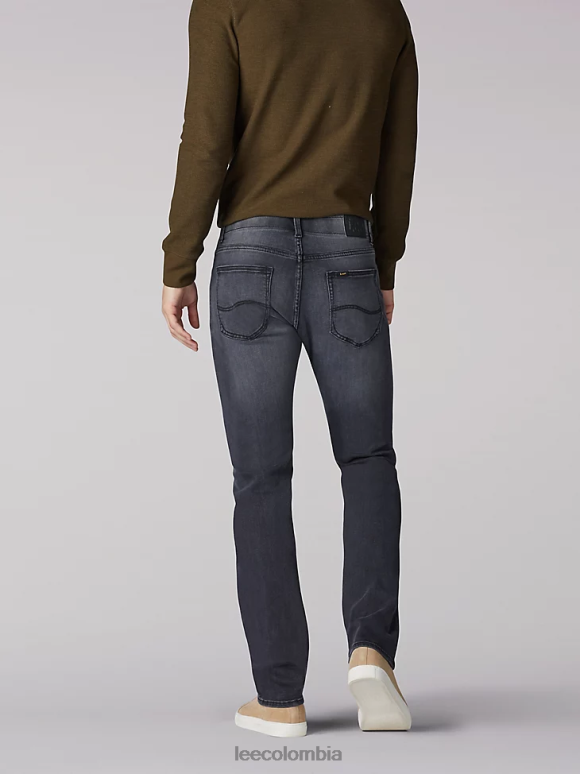 Lee hombres jeans ajustados con pernera recta Extreme Motion gris plomo ropa Z6H6F549 - Image 2