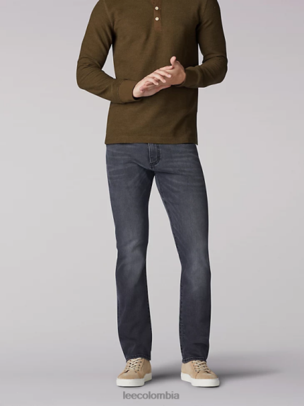 Lee hombres jeans ajustados con pernera recta Extreme Motion gris plomo ropa Z6H6F549