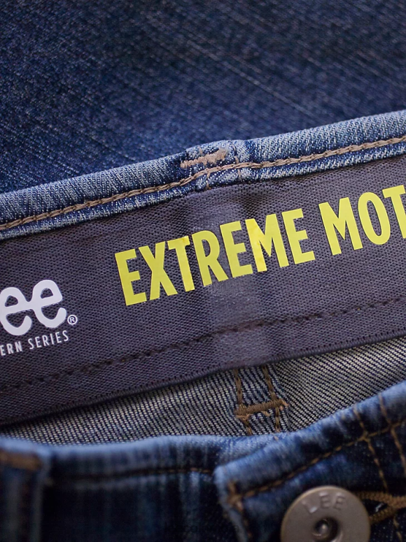 Lee hombres jeans con pernera tapered y corte recto Extreme Motion negro ropa Z6H6F525 - Image 5