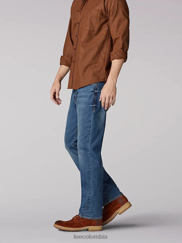 Lee hombres jeans con pernera tapered y corte recto Extreme Motion prodigio azul ropa Z6H6F523 - Image 3