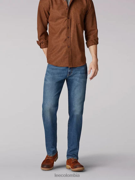 Lee hombres jeans con pernera tapered y corte recto Extreme Motion prodigio azul ropa Z6H6F523
