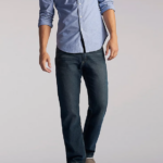 Lee hombres jeans rectos de corte regular lavado de piedra de cuarzo ropa Z6H6F543