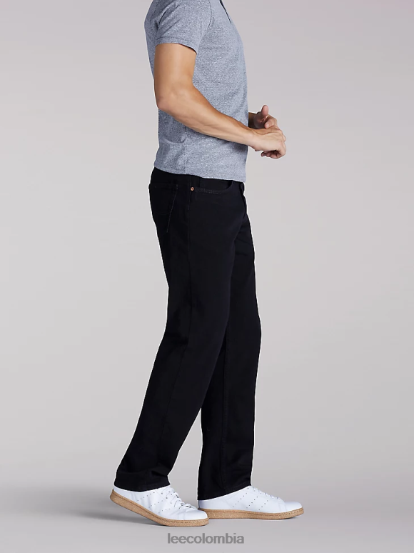 Lee hombres jeans rectos regulares selectos premium doble negro ropa Z6H6F629 - Image 3