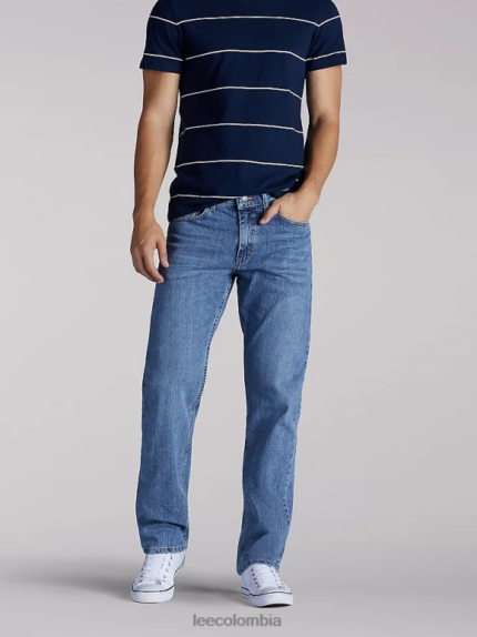 Lee hombres jeans rectos regulares selectos premium fantasma ropa Z6H6F626