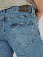Lee hombres jeans rectos relajados legendarios azul helado ropa Z6H6F484 - Image 4