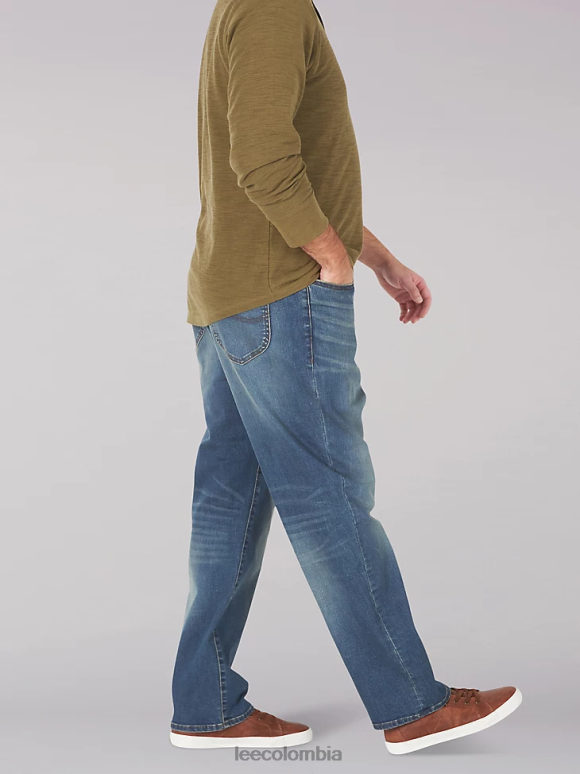Lee hombres jeans rectos relajados mvp de movimiento extremo (grandes y altos) Nelson ropa Z6H6F591 - Image 3