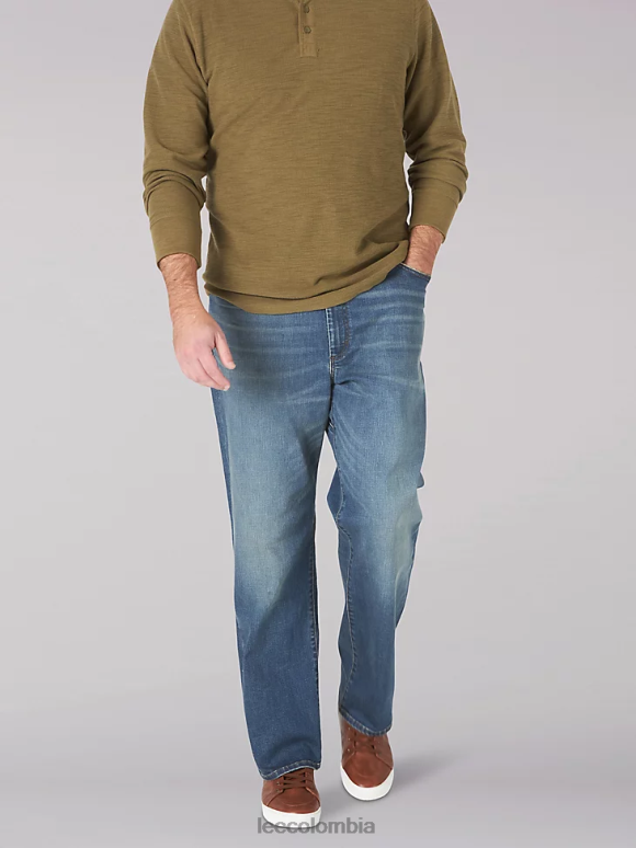 Lee hombres jeans rectos relajados mvp de movimiento extremo (grandes y altos) Nelson ropa Z6H6F591 - Image 1