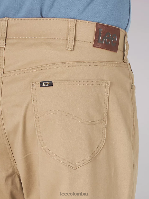 Lee hombres jeans rectos relajados mvp de movimiento extremo (grandes y altos) oscar caqui ropa Z6H6F594 - Image 3