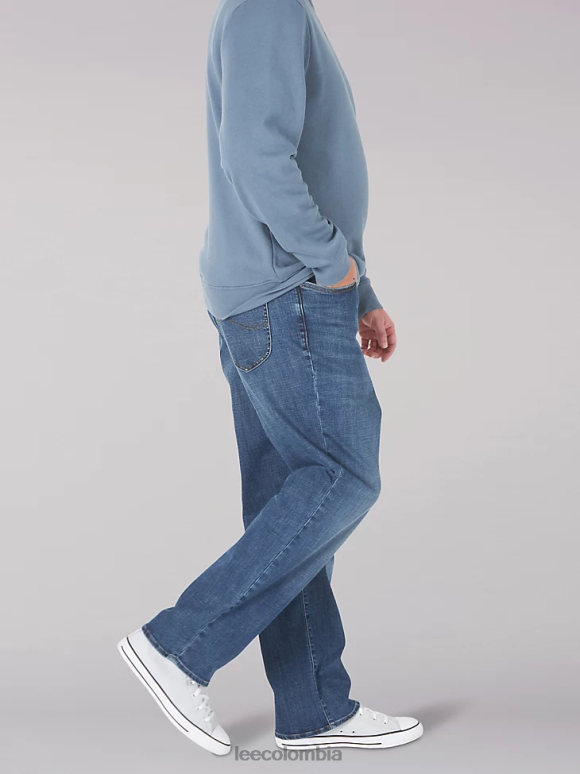 Lee hombres jeans rectos relajados mvp de movimiento extremo (grandes y altos) rey ropa Z6H6F593 - Image 3