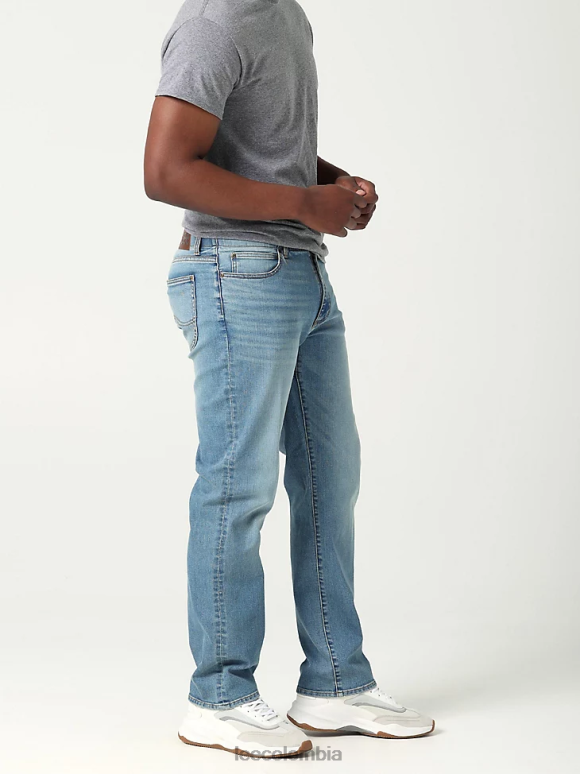 Lee hombres jeans rectos relajados mvp de movimiento extremo knox ropa Z6H6F506 - Image 2