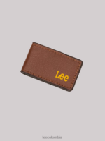 Lee hombres juego de 2 piezas de cartera plegable Pebble coñac accesorio Z6H6F1160 - Image 5