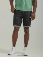 Lee hombres legendario pantalón corto de corte regular con cinco bolsillos negro lavado ropa Z6H6F1074