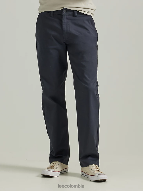 Lee hombres legendario pantalón relajado y recto con parte delantera plana Armada ropa Z6H6F715 - Image 1