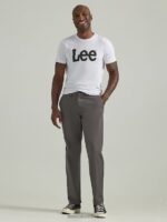 Lee hombres legendario pantalón relajado y recto con parte delantera plana carbón ropa Z6H6F713 - Image 2
