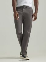 Lee hombres legendario pantalón relajado y recto con parte delantera plana carbón ropa Z6H6F713