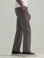 Lee hombres legendario pantalón relajado y recto con parte delantera plana carbón ropa Z6H6F713 - Image 3