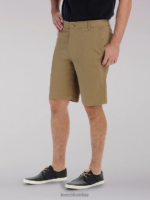 Lee hombres movimiento extremo corto (grande y alto) color caqui original ropa Z6H6F1104
