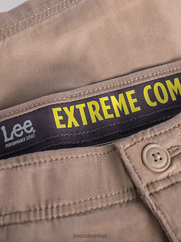 Lee hombres movimiento extremo corto tela escocesa de hierro ropa Z6H6F1117 - Image 3