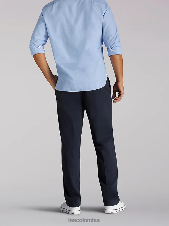 Lee hombres pantalón caqui de ajuste relajado de movimiento extremo Armada ropa Z6H6F739 - Image 2