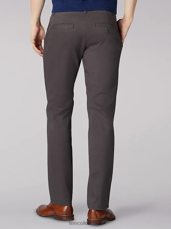Lee hombres pantalón caqui de corte slim Extreme Motion gris oscuro ropa Z6H6F764 - Image 2
