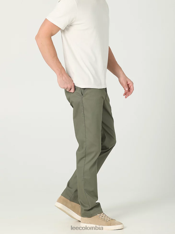 Lee hombres pantalón caqui de corte slim Extreme Motion oliva apagado ropa Z6H6F765 - Image 3