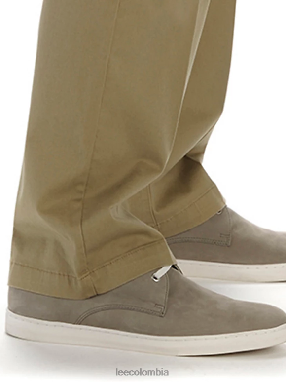 Lee hombres pantalón caqui de movimiento extremo (grande y alto) color caqui original ropa Z6H6F772 - Image 3