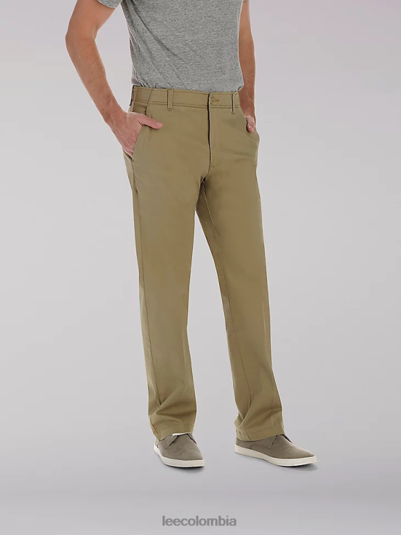 Lee hombres pantalón caqui de movimiento extremo (grande y alto) color caqui original ropa Z6H6F772 - Image 1