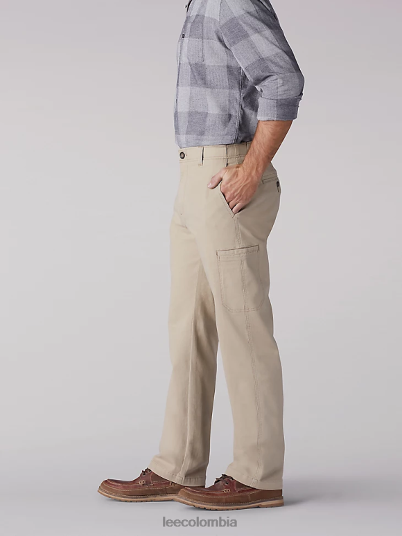 Lee hombres pantalón cargo de corte recto de movimiento extremo (grande y alto) fuerte ropa Z6H6F836 - Image 3